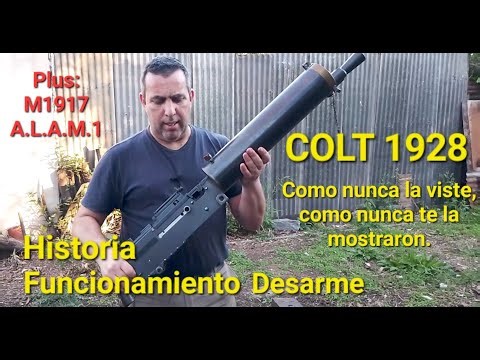 Ametralladora Colt 1928, salio de la artilleria o de la infanteria?? conoce la hermana de la 1917