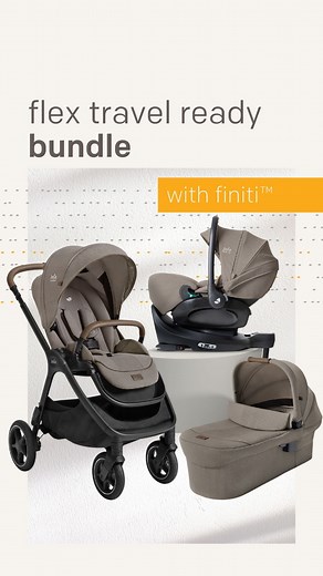 The Joie™ Signature finiti™ flex travel ready bundle has everything you need to take your little one out and about in comfort and safety. From birth to 22kg (approx. 4 years) you’ll get an adaptable pushchair, carry cot, car seat and spinning car seat base that can handle all of life’s challenges 🎉. #pushchair #stroller #pram #newmum #newborn #baby #mumlife #newbaby #motherhood #pregnancy | Joie Baby UK