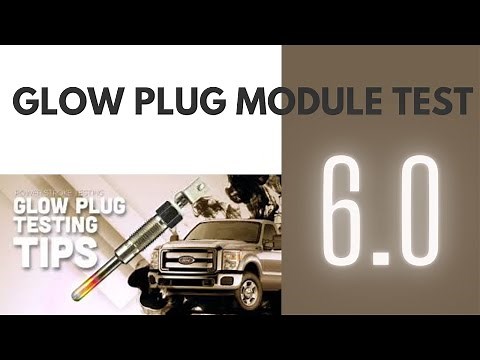 Glow Plug Test and Module without Removal. Ford 6.0