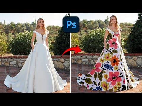 How To easily Add Design on Dress in Photoshop