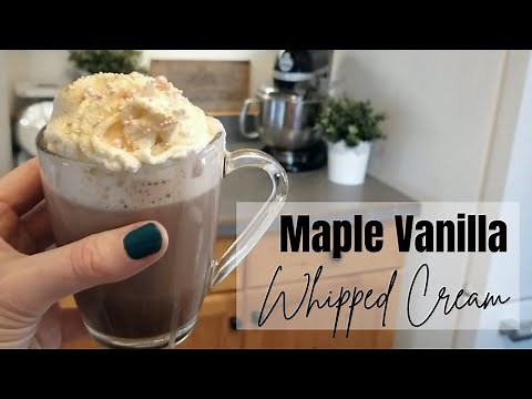 Whipped Cream Dispenser Recipe | Maple Whipped Cream