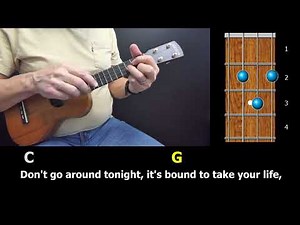 Bad Moon Rising - Ukulele Strum-Along with Chords & Lyrics