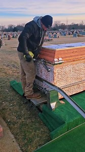 8.3K views · 162 reactions | This is the process of setting a Wilbert Venetian Ovation Committal Service. #Ovation #burialvault #funeralservice #cemetery #grave #fblifestyle | Austin Edwards | Facebook