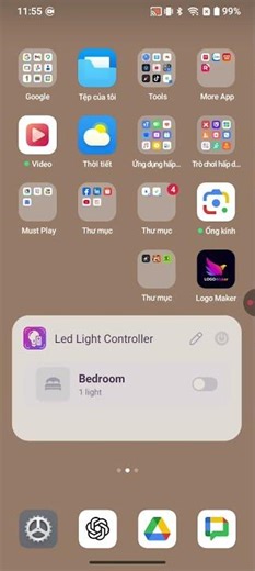 FOREGROUND_SERVICE_CONNECTED_DEVICE Demo | LED Control via Widget