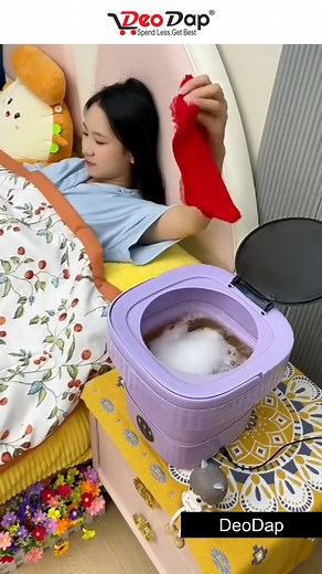 3.8K views | 7271 MINI WASHING MACHINE FOLDABLE MINI WASHER WITH...