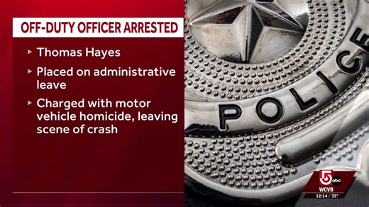 Off-duty Mass. police officer arrested in connection with crash that killed pedestrian