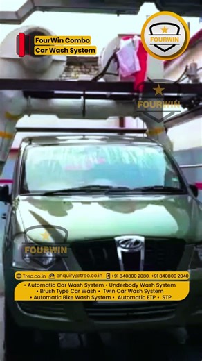 Power meets precision with the FourWin Combo Car Wash System