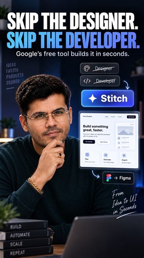 This FREE Google AI Makes Designers Nervous (Google Stitch)