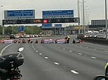 XR splinter group stages sit down demonstration and grinds M25 to a halt