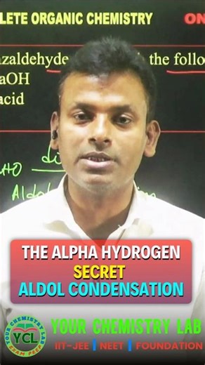 Aldol Condensation: Only 1 Condition Matters! 🎯 NEET/JEE #shorts