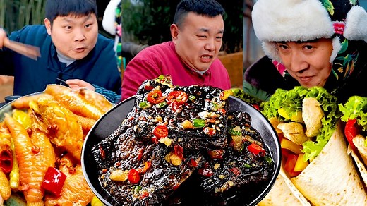 Flowers are blooming, wealth is blooming, and the new year is new. Bai Mao has found a martial arts secret that can subdue Da Zhuang【干饭兄弟】 花開富貴，新年新氣象，白毛找到了可以製服大壯武林秘籍 Flowers are blooming丨TikTok Video|Eating Spicy Food and Funny Pranks丨Funny Mukbang #吃播 #美食 #搞笑 #干饭兄弟 #mukbang | 干饭兄弟