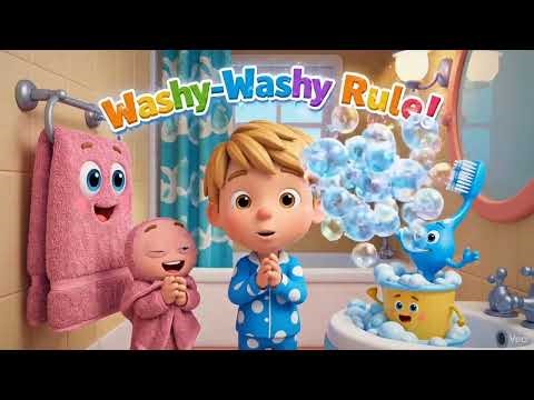 Washy-Washy Face Time! | Fun Morning Routine Song for Kids | Clean Face, Happy Day!