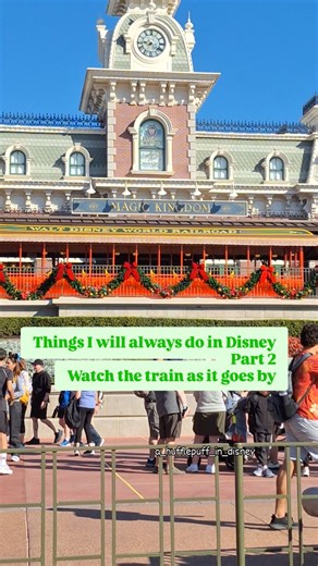 🌟✨Adulting in Disney✨🌟 on Instagram: "It's the little things 🎄✨️ Do you like the Train? Magic Kingdom Christmas in Disney Walt Disney World Train Station #magickingdom #christmasindisney #waltdisneyworld #holidaysindisney"