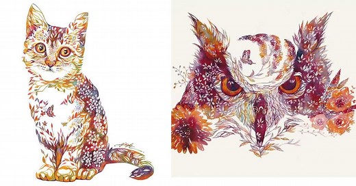 Hiroki Takeda's Special Watercolor Style is Like Heaven on Paper