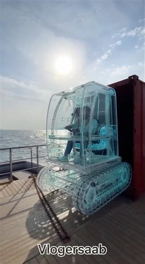 Container me transparent jcb mila 😱😱 #viral #shorts #youtube #youtubeshorts #trending #funny