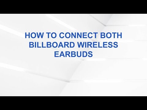 How to connect both Billboard wireless earbuds