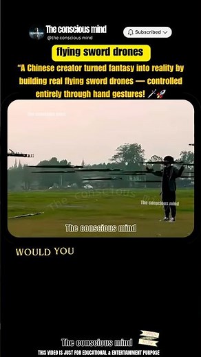 Real Flying Sword Drones Controlled by Hand Gestures 🤯⚔️