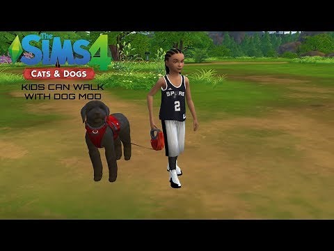 KIDS CAN TAKE DOGS FOR WALK/JOG! | MOD REVIEW |THE SIMS 4