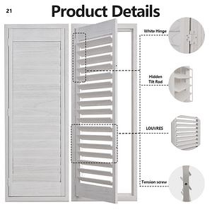 [Hot Item] White Color Indoor PVC Vinyl Plantation Shutters with Life Time Quality