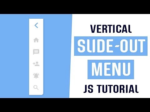 Vertical Slide Out Menu Javascript | CSS Menu Bar | Javascript Tutorial