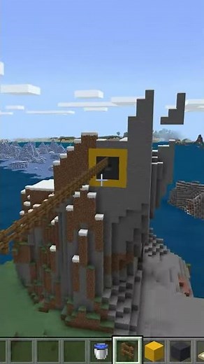 Minecraft PE: How To Build A Working Zipline | #Shorts