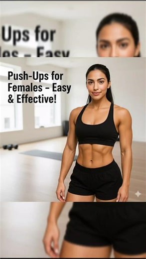 Push-Ups for Females | Easy Beginner Tutorial | Do Your First Push-Up!”#PushUpsForWomen