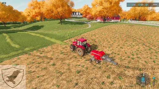 Small Baling the Hay in Farming Simulator 22