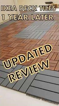 IKEA Deck Tiles 1 Year Later #review