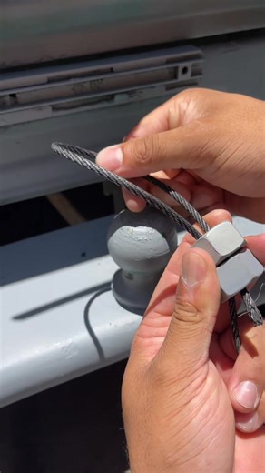 The steel cable and two-nut method to lock a hitch securely Simple, strong, and reliable. #USA #HitchLockHack #SteelCableFix | RIG DIY USA