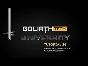 TUTORIAL #24 - Screw Pile Foundation For Manufactured Homes