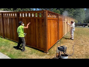 Build a Cedar Privacy Fence, Part 4– Seal the Fence