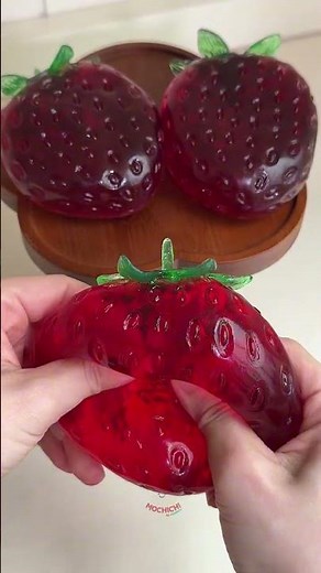 The Juiciest Giant Strawberry Stress Ball Ever 🍓 (Slow-Rise ASMR)