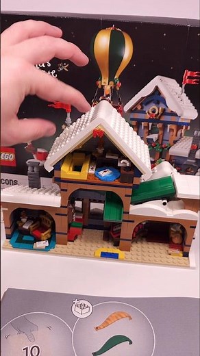 LEGO Icons Santa’s Post Office (10339)[1440 pcs] Bag 8-9 #shorts ‪@TopBrickBuilder‬