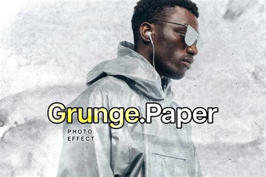 Download Grunge Paper Photo Effect