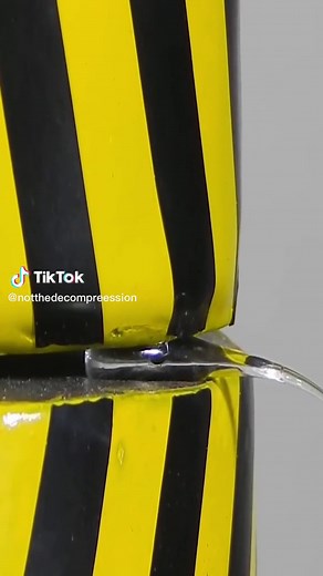 Breaking Prince Rupert Drop with Hydraulic Press | Decompression Challenge