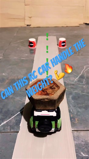 RC Car Power Test on Narrow Track | Heavy Weight Challenge 💪🚗 #shorts