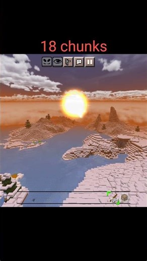 render distance #minecraft #minecraftmeme