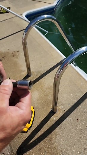 INSTALLING POOL LADDER!