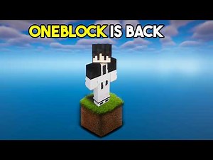 NEW MINECRAFT ONE BLOCK WITH REALISTIC GRAPHICS