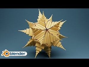 Blender Tutorial - Create a Simple 3D Origami Art in Blender 3.1 / #b3d, #blender3d