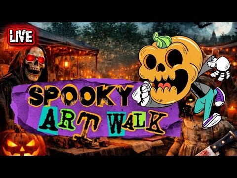 PUNK VS THE PARANORMAL 👻🎸 | Spooky Art Walk LIVE with The Living Dead Fam