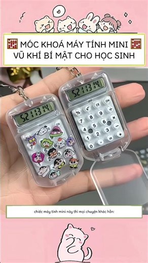 Mini calculator keychain