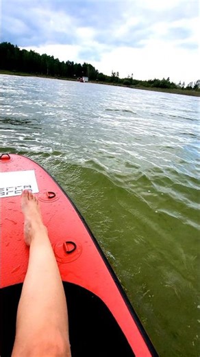 Wet Feet On SUP Board 🌊 Cloudy Lake #asmr