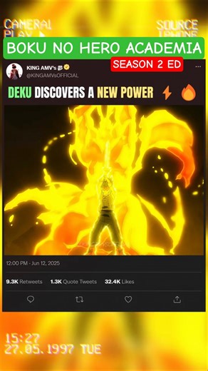 DEKU DISCOVERS A NEW POWER ⚡🔥 | #myheroacademia #edit #amv #mha #anime