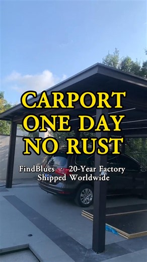Aluminium Carport Built in One Day | FindBlues#carport #carports #aluminiumgate #aluminiumfence