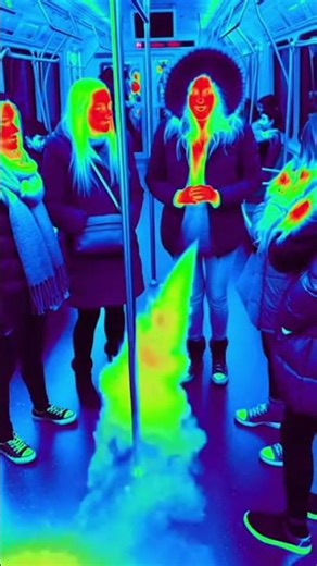 funny moment, farting on subway