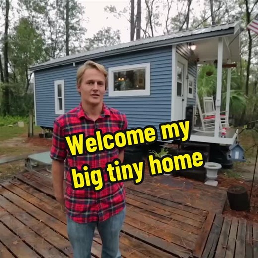 Welcome my big tiny home🏡 #tinyhouse #tinyhousebuild #tinyhome | Tiny Home