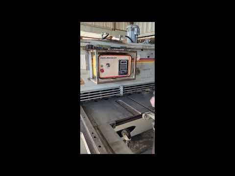 1/4" X 10' Accurshear 625010 Shear, 1996 - Backgauge