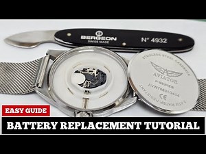 How To Change Watch Battery, Watch Repair Tutorial, SolimBD