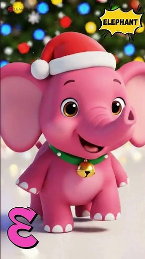 ABC Colorful Christmas Safari Animal Song 🎄🦁 | A–M Animals, Colors & Phonics for Kids | UZR Learning